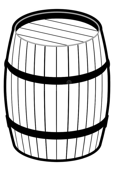 Бочка раскраска для детей