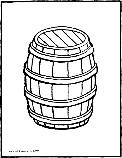 Бочка рисунок