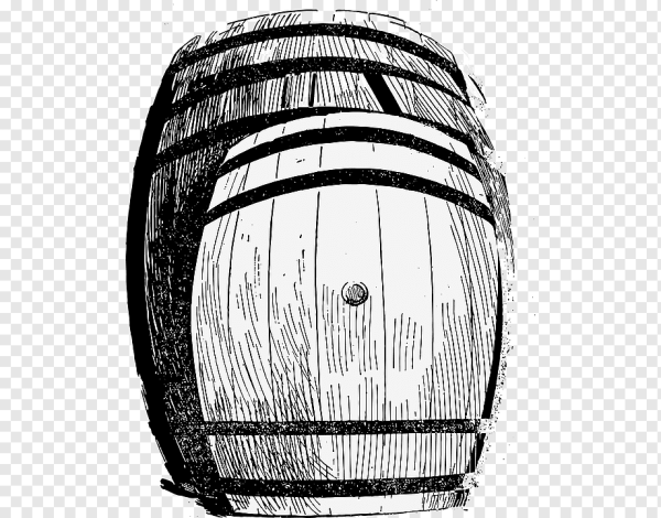 Бочка с вином вектор