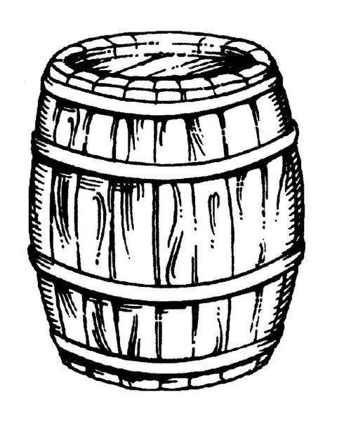 Бочка раскраска