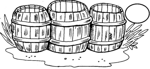 Бочка раскраска