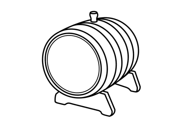 Бочки черно белые