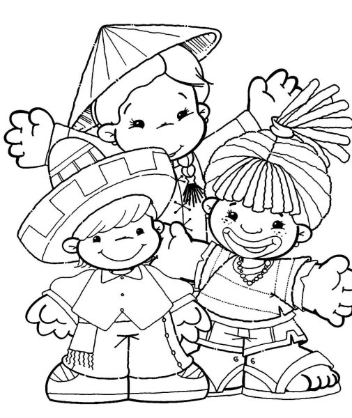 Раскраска Дружба