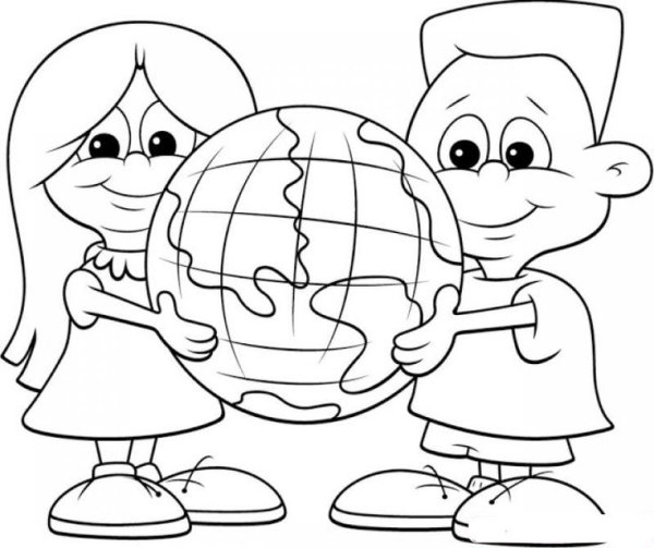 Раскраска мир