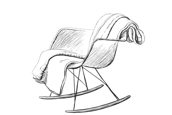 Кресло качалка рисунок