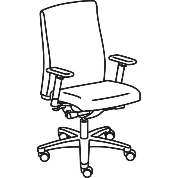 Стул компьютерный раскраска