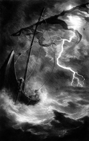 Корабль и шторм Графика