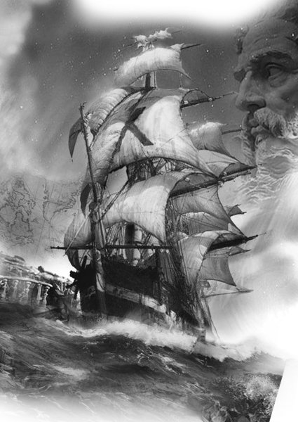 Корабль Летучий голландец пираты Карибского Кракен