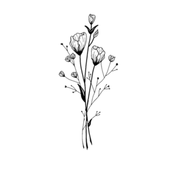 Цветы Минимализм эскизы