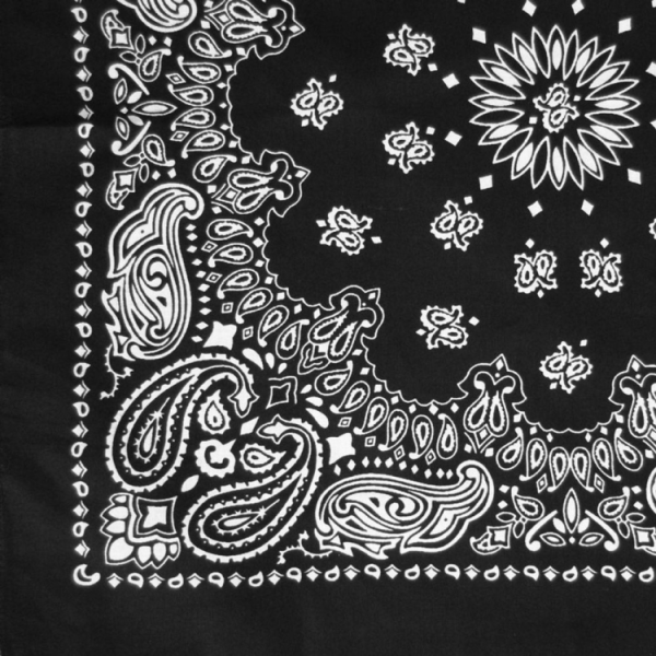 Бандана черно белая