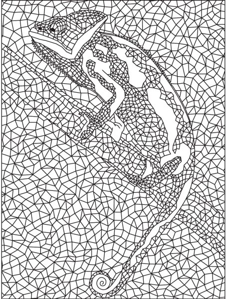 Витраж раскраска