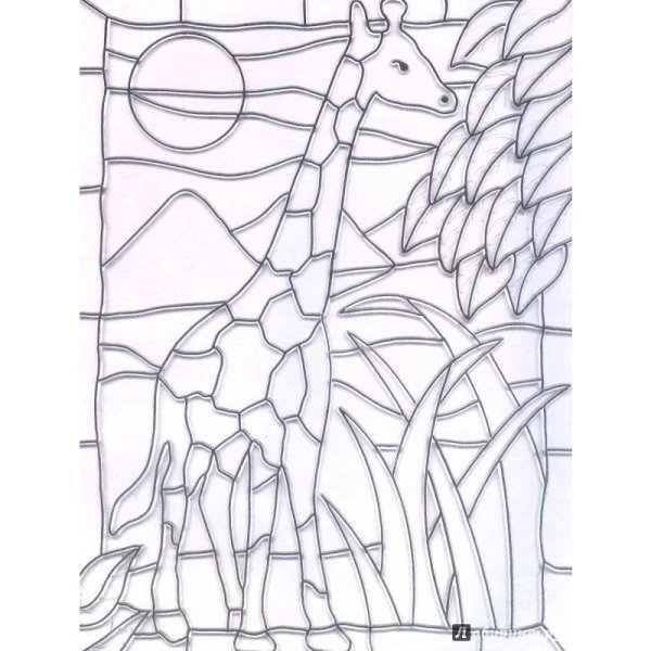 Витраж раскраска