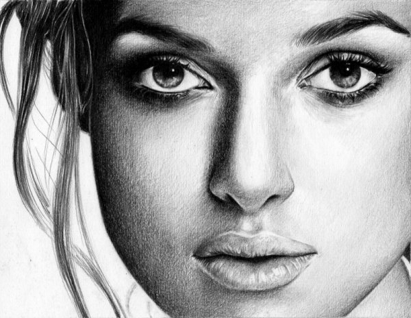 Красивые портреты карандашом