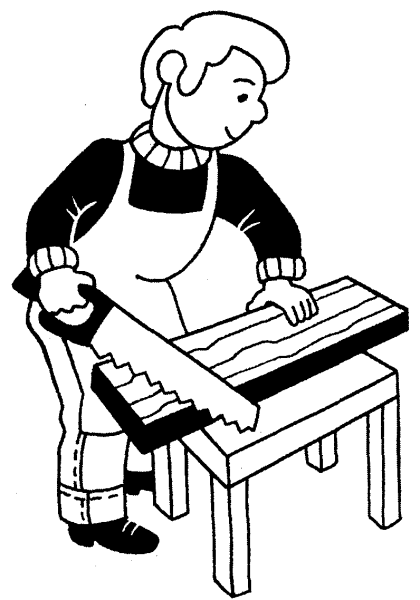 Раскраски профессия Столяр