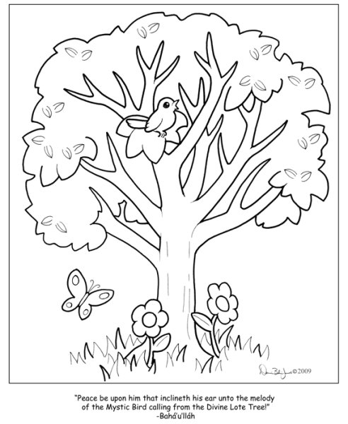 Яблоня раскраска