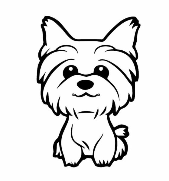 Картинки раскраски собачки