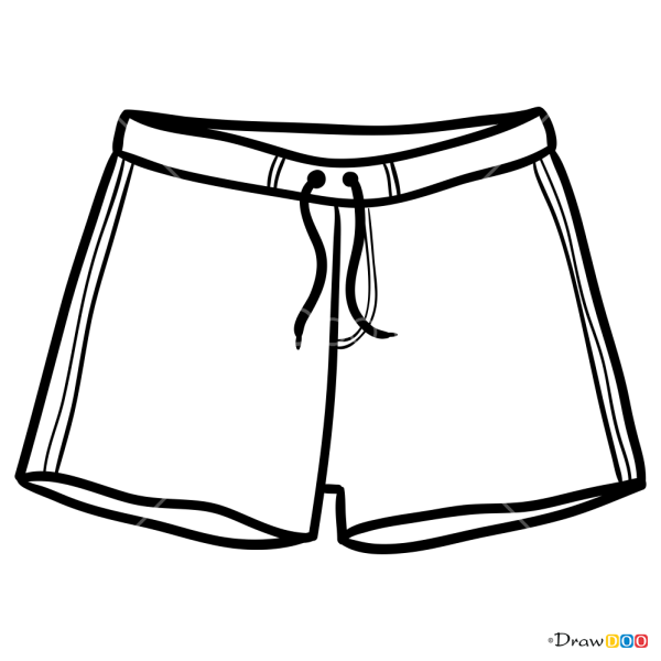 Шорты раскраска для детей
