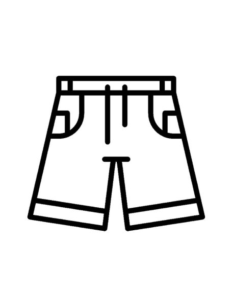 Шорты раскраска для детей