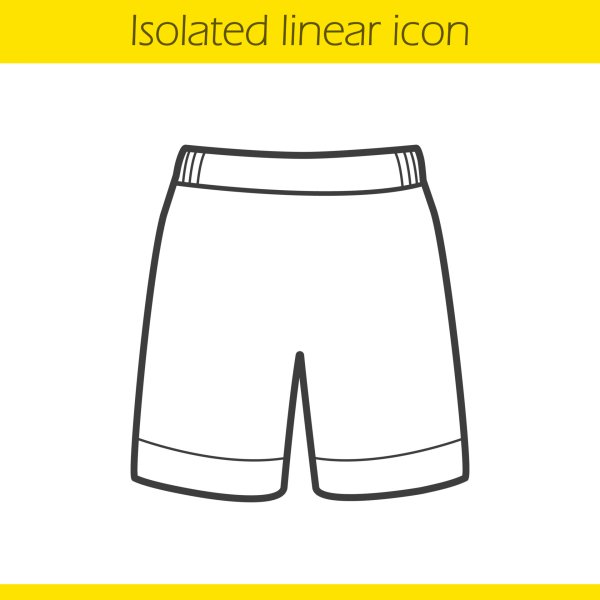 Шорты раскраска для детей