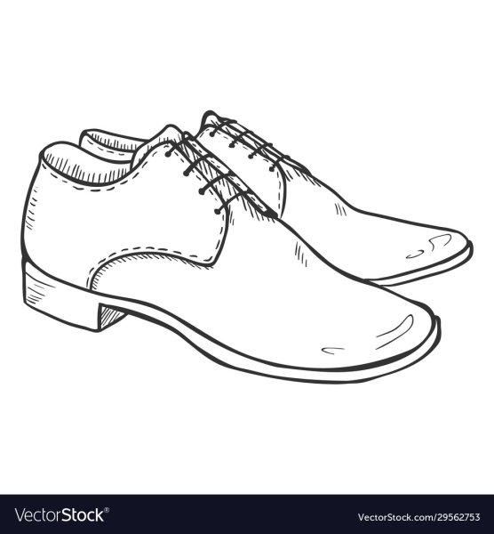 Раскраска туфли мужские