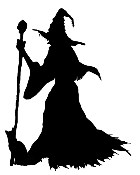 Колдунья силуэт