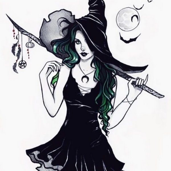 Ведьма набросок