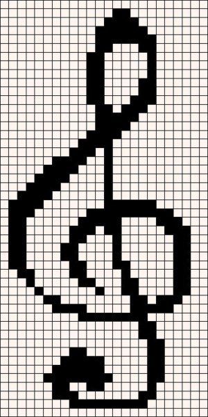 Рисование по клеточкам черно белое