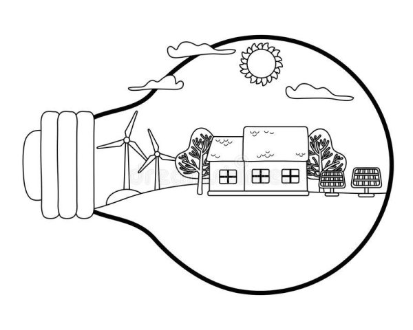Раскраска электричество для детей