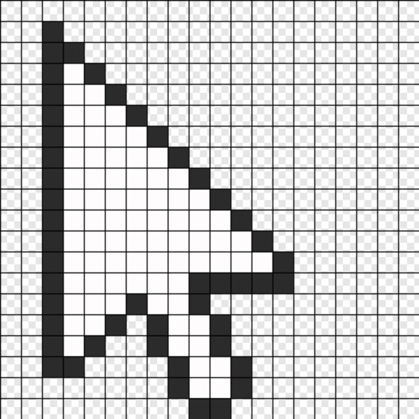 Рисунки по клеткам черные