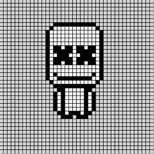 Монохромная вышивка животные