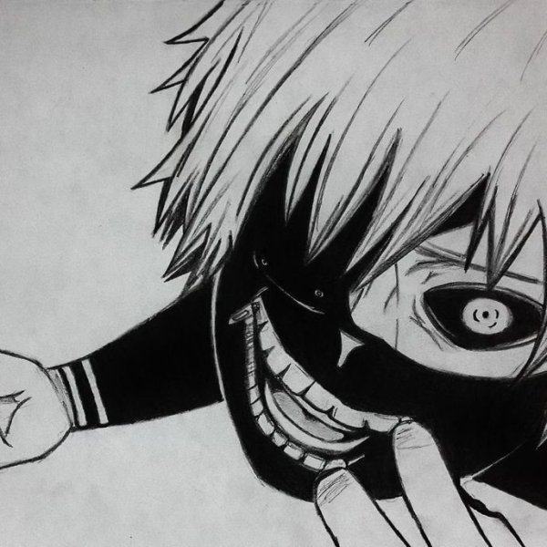Kaneki Ken черно белый