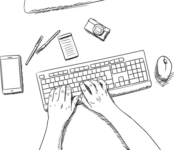 Клавиатура раскраска