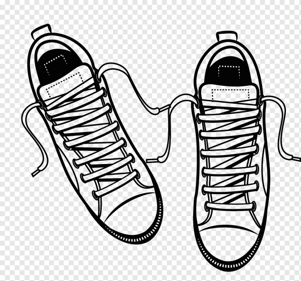 Кроссовок сверху вектор
