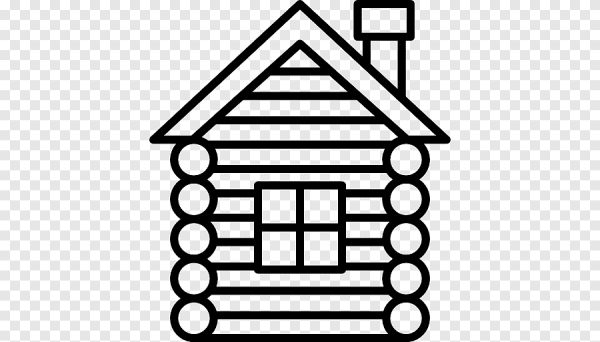 Избушка раскраска для детей