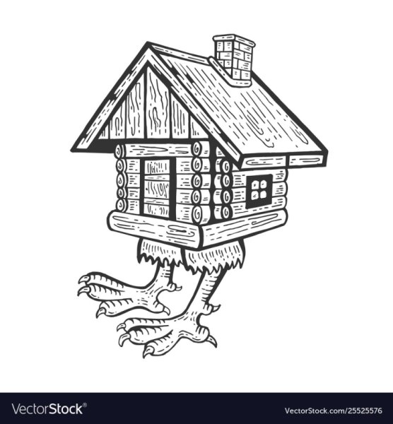 Изба раскраска для детей