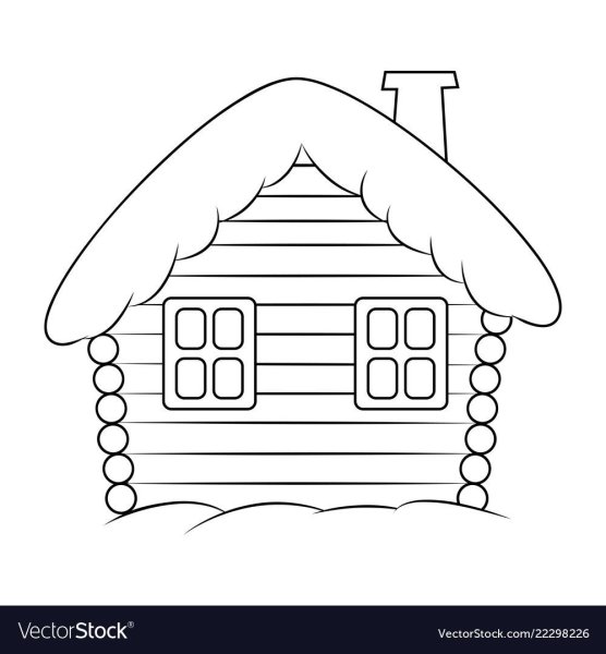 Избушка бабы яги раскраска