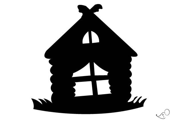 Сказочный домик раскраска