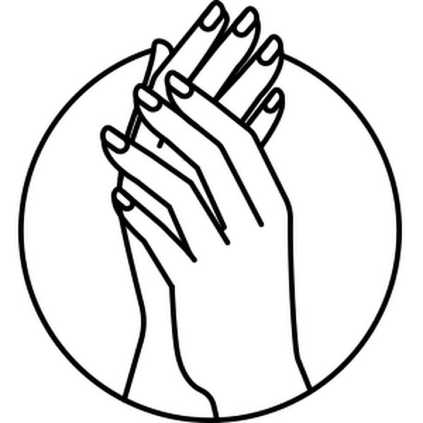 Нарисованная ладонь