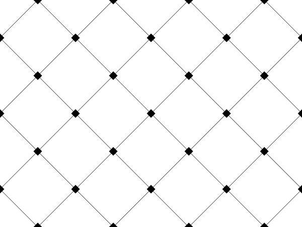 Белый ромб на черном фоне