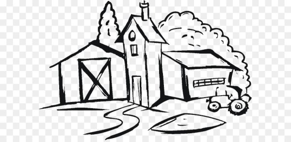 Деревня корова вектор