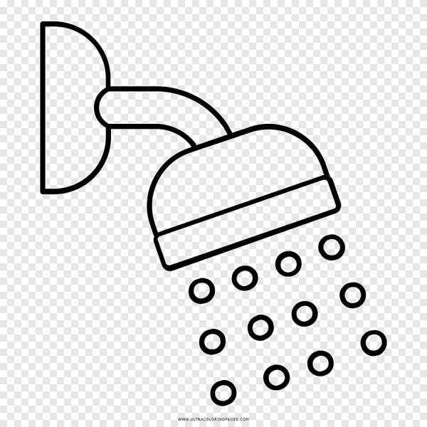 Душ раскраска