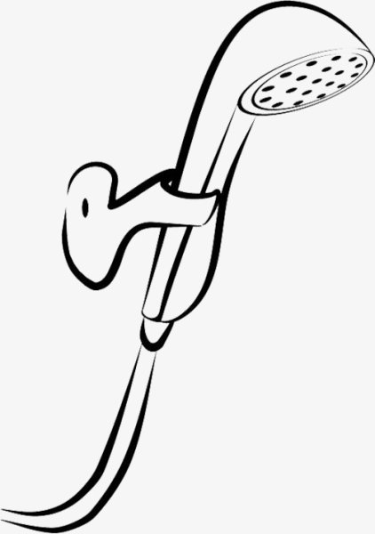 Душ нарисованный