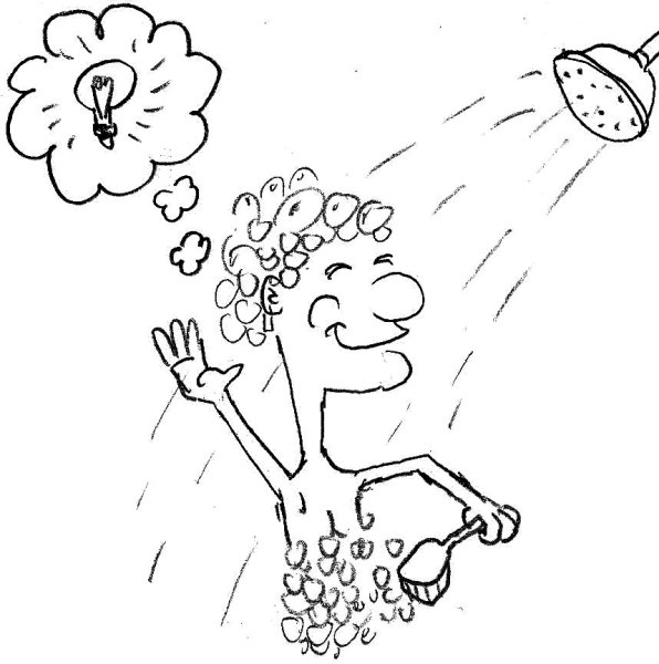 Душ раскраска