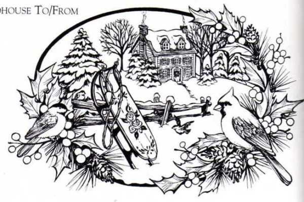 Выжигание Рождество