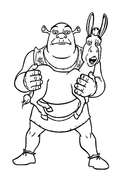 Шрек рисунок