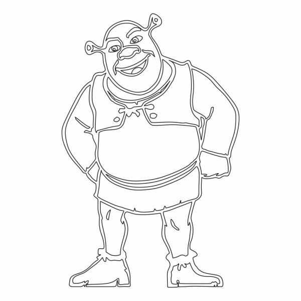 Шрек раскраска для детей