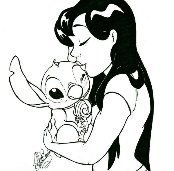 Рисунки героев Дисней Ститч