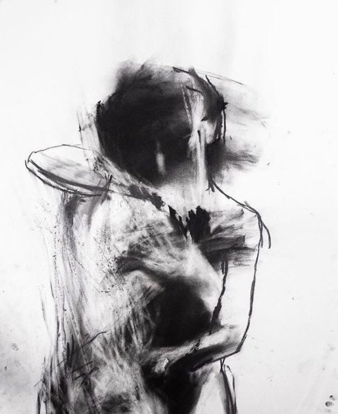 Картины углем