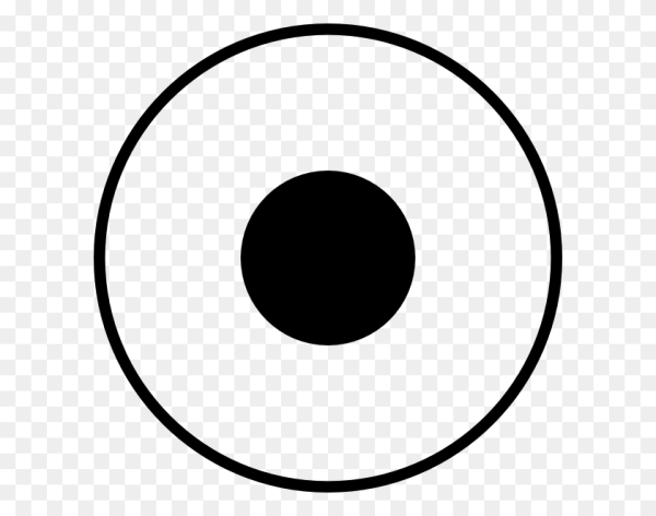 Знак круг с точками