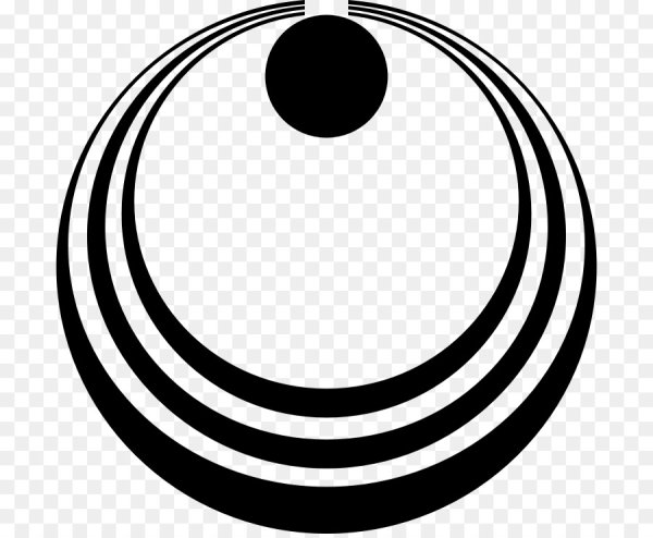 Точка в круге символ